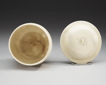 A white glazed jar with cover, Northern Song dynasty (960-1279).