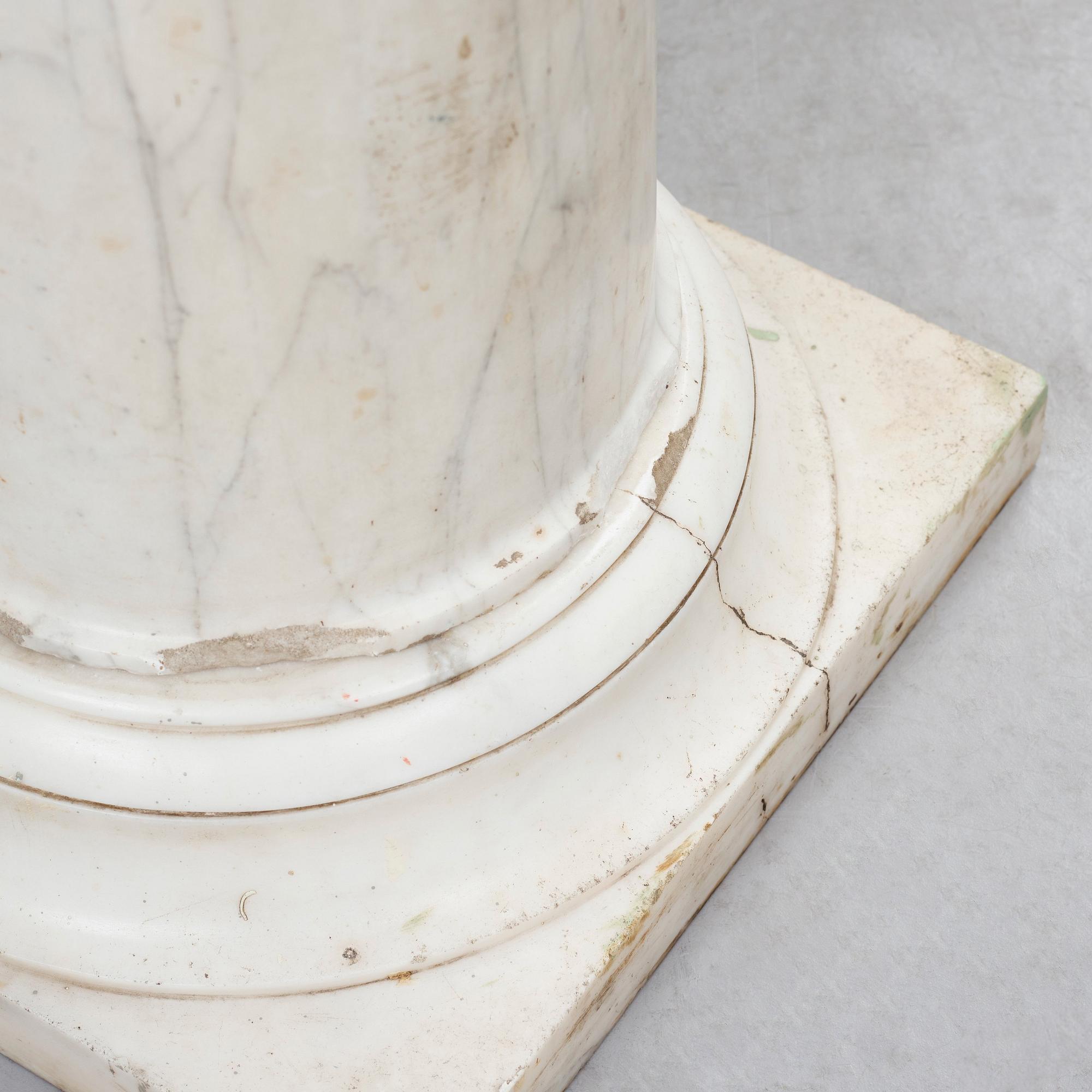 A late Gustavian marble column.