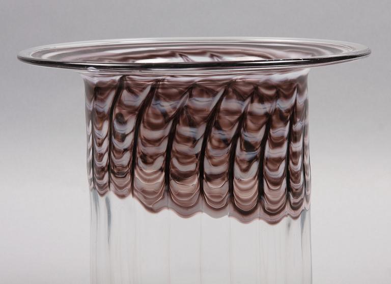 VAS, glas, Kerttu Nurminen, Notsjö Finland Sign.