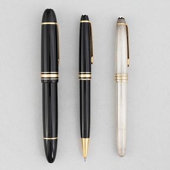 A set of three pens from Montblanc, Germany.