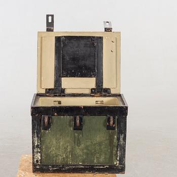 A §9th century metal chest.