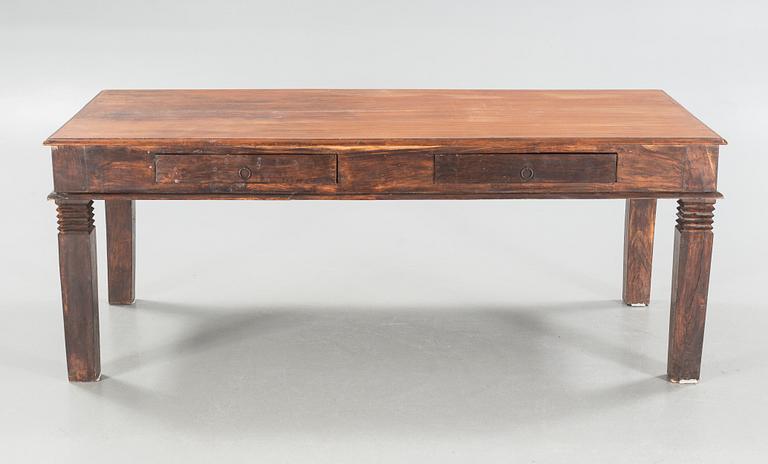 An indian library table from the second half of the 20th century.