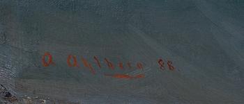 Arvid Ahlberg, ”Meteor & Vanadis vid Utklippans fyr".