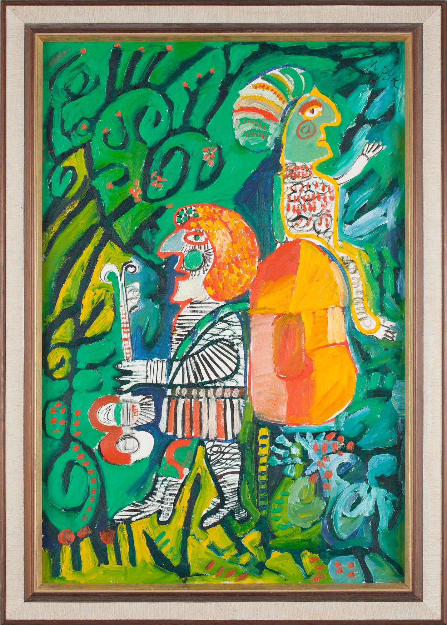 MADELEINE PYK, olja på duk, sign. Dat 1967 á tergo.