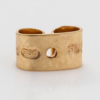 Björn Weckström, örhängen "Thai", 18K guld med diamanter. Lapponia.