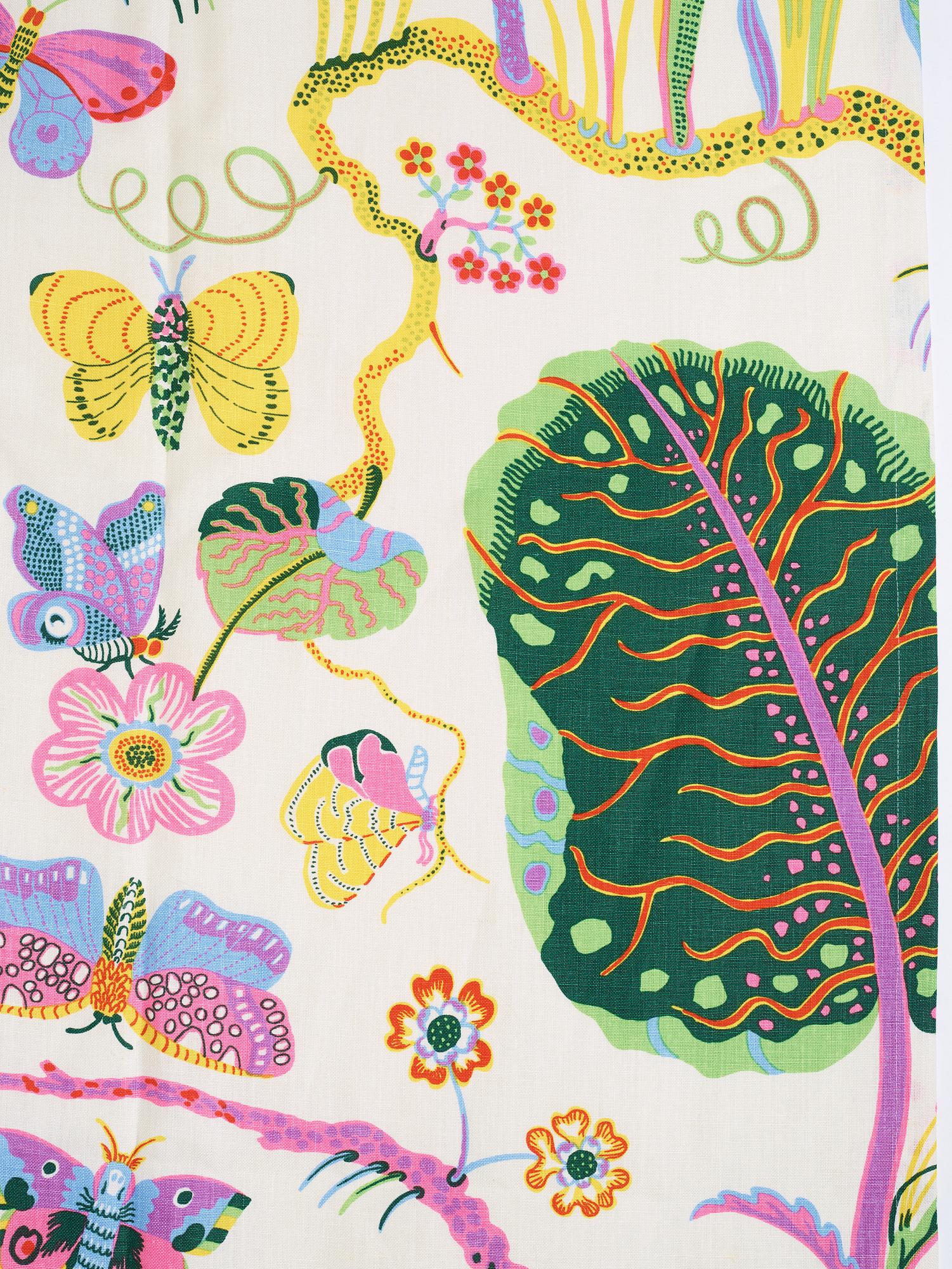 Josef Frank, gardiner, ett par, "Hawaii", Firma Svenskt Tenn.