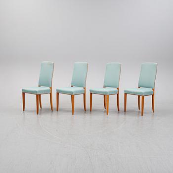 Carl Malmsten, karmstolar, ett par samt stolar, 4 st, "Gustavus", Åfors Möbelfabrik, 1900-talets andra hälft.