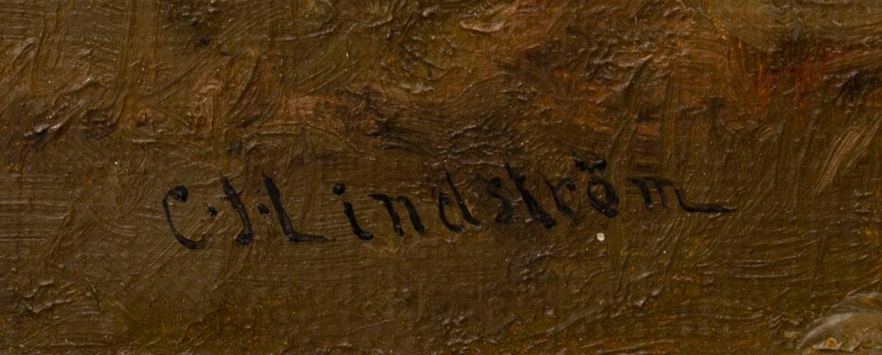 CARL JOHAN LINDSTRÖM, oli on canvas signed.