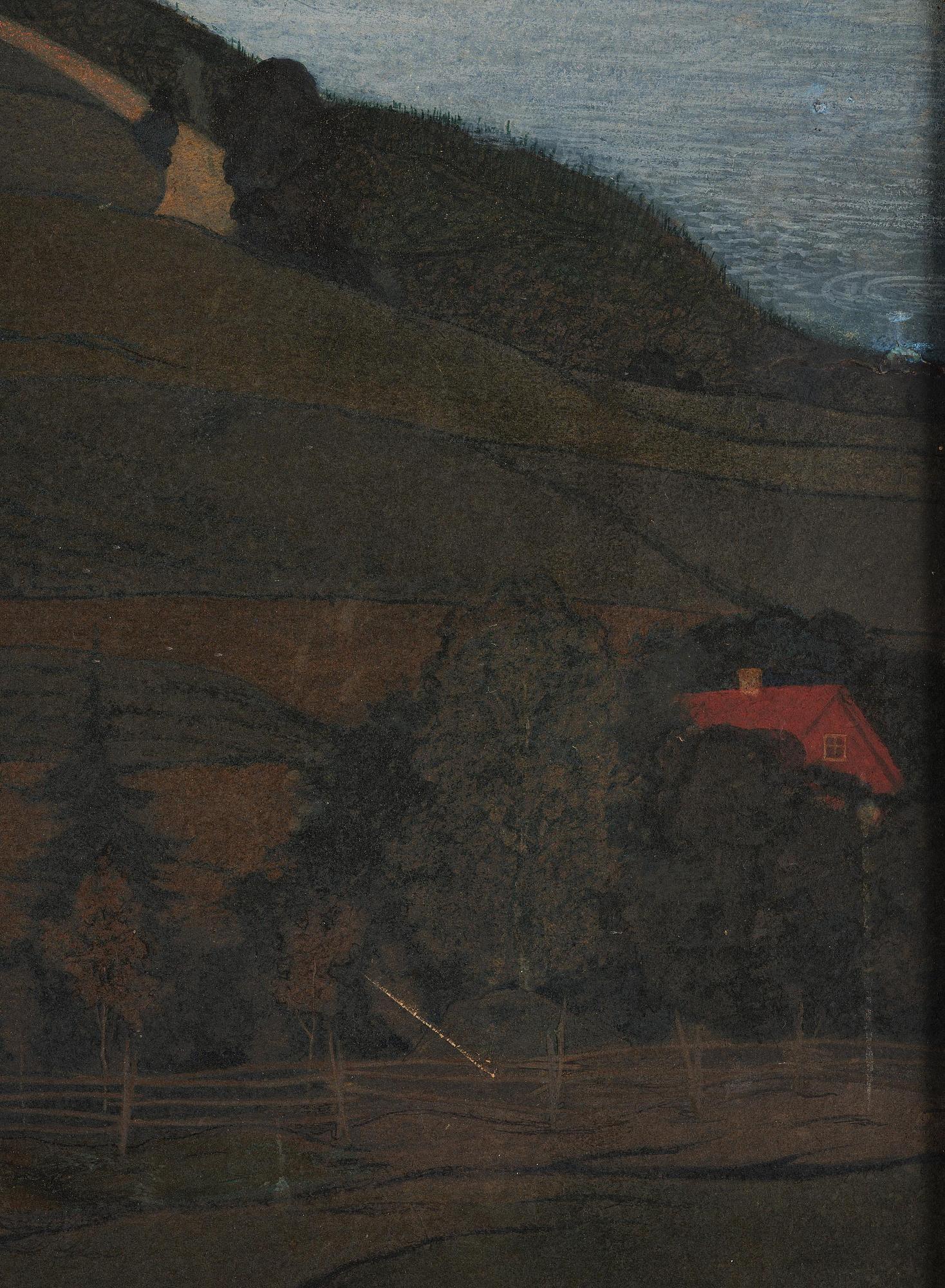 Gerhard Henning, Ung man i landskap.