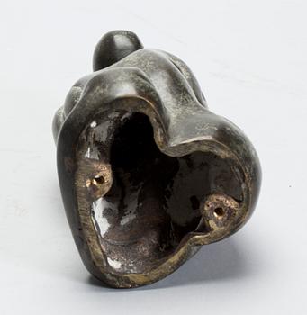 OKÄND KONSTNÄR, skulptur, brons, monogramsignerad CT och numrerad 3/3.