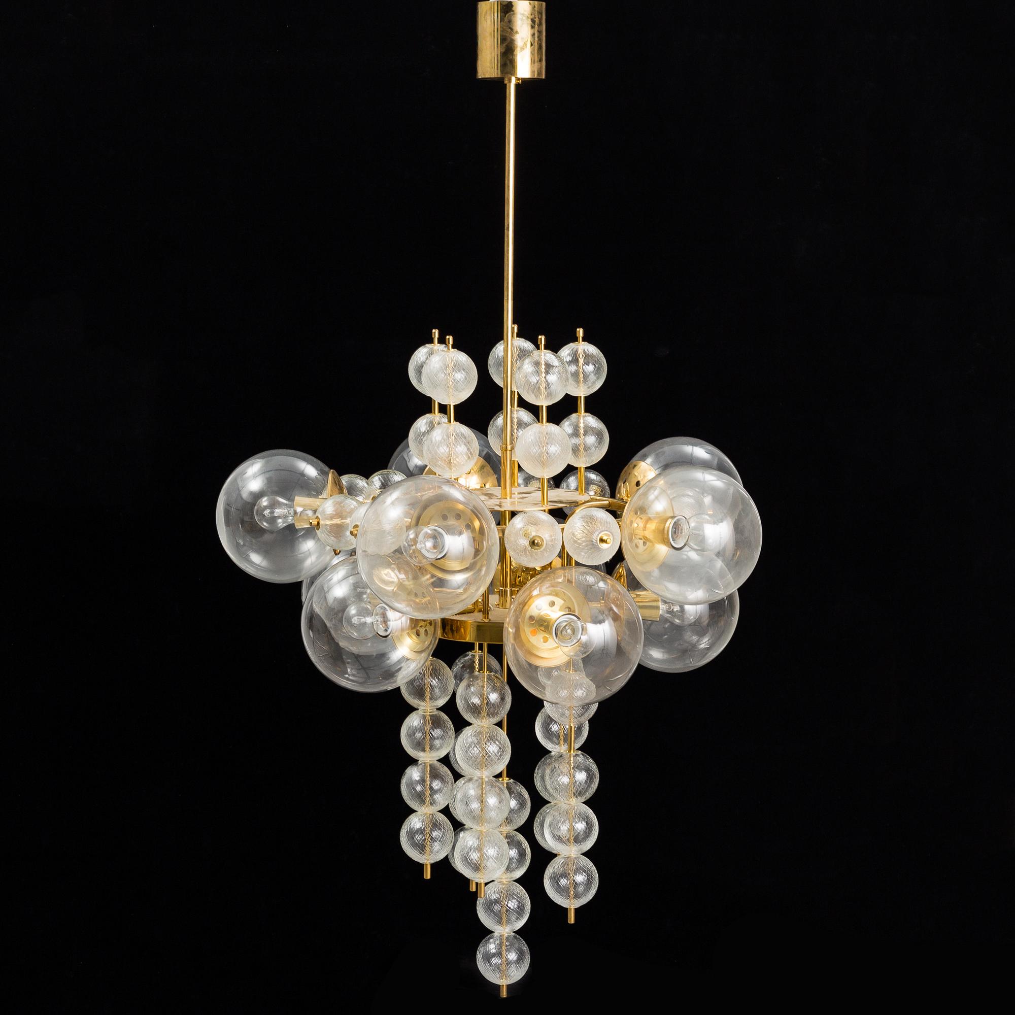 A large ceiling lamp, Italy, second half of 20th Century.
