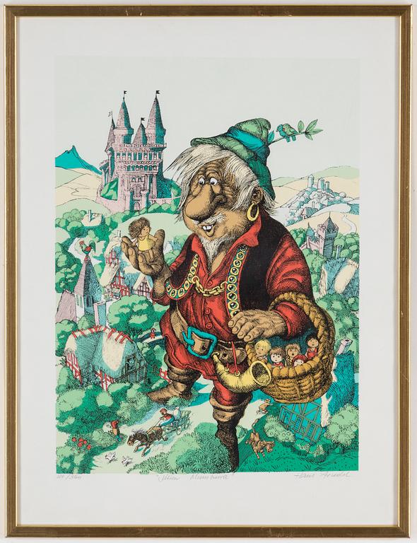 HANS ARNOLD, Färglitografier, 2 st, signerade och numrerade 229/360, 314/360.