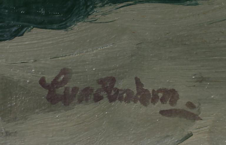 SIXTEN LUNDBOHM, olja på duk, signerad.