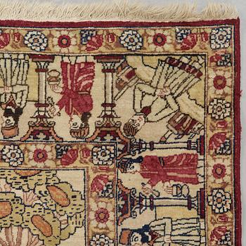 An Antique Kerman Laver, 216 x 137 cm.