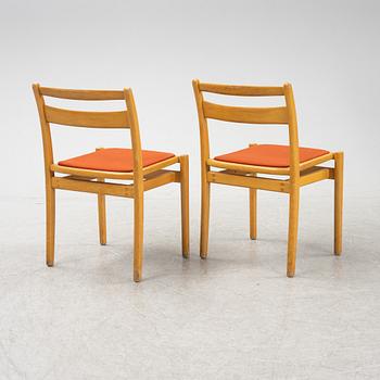 Vidar Malmsten, a set of six 'Kaj' chairs, later part of the 20th Century.