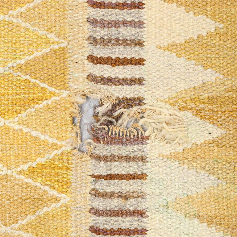 Marianne Richter, matto, "Josefina gul", flat weave, ca 267,5 x 165 cm, signed AB MMF MR.