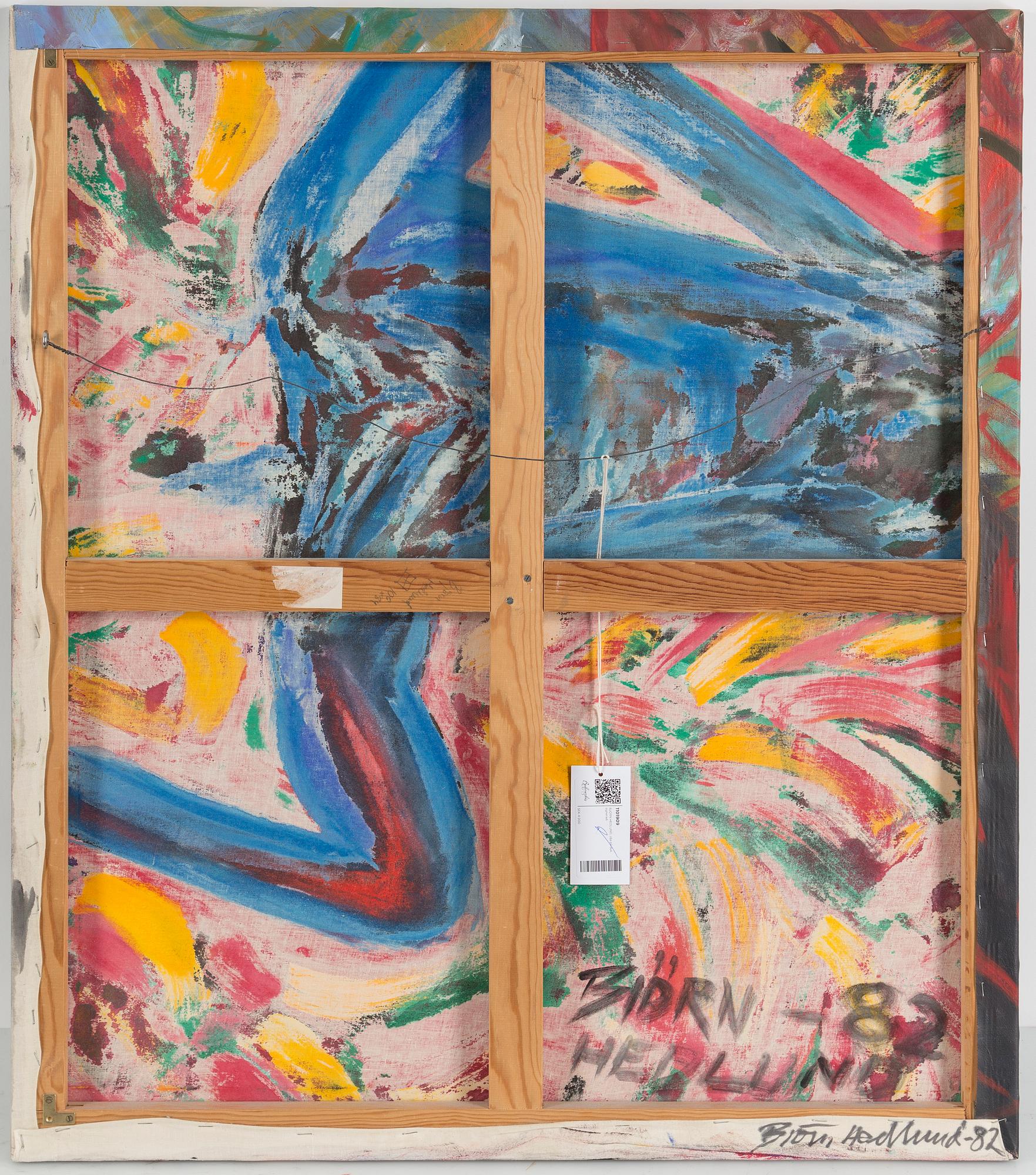 BJÖRN HEDLUND, olja på duk, signerad och daterad -82.