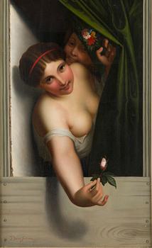Unidentified Artist, after Antoine Wiertz (1806-1865), "The Rosebud".