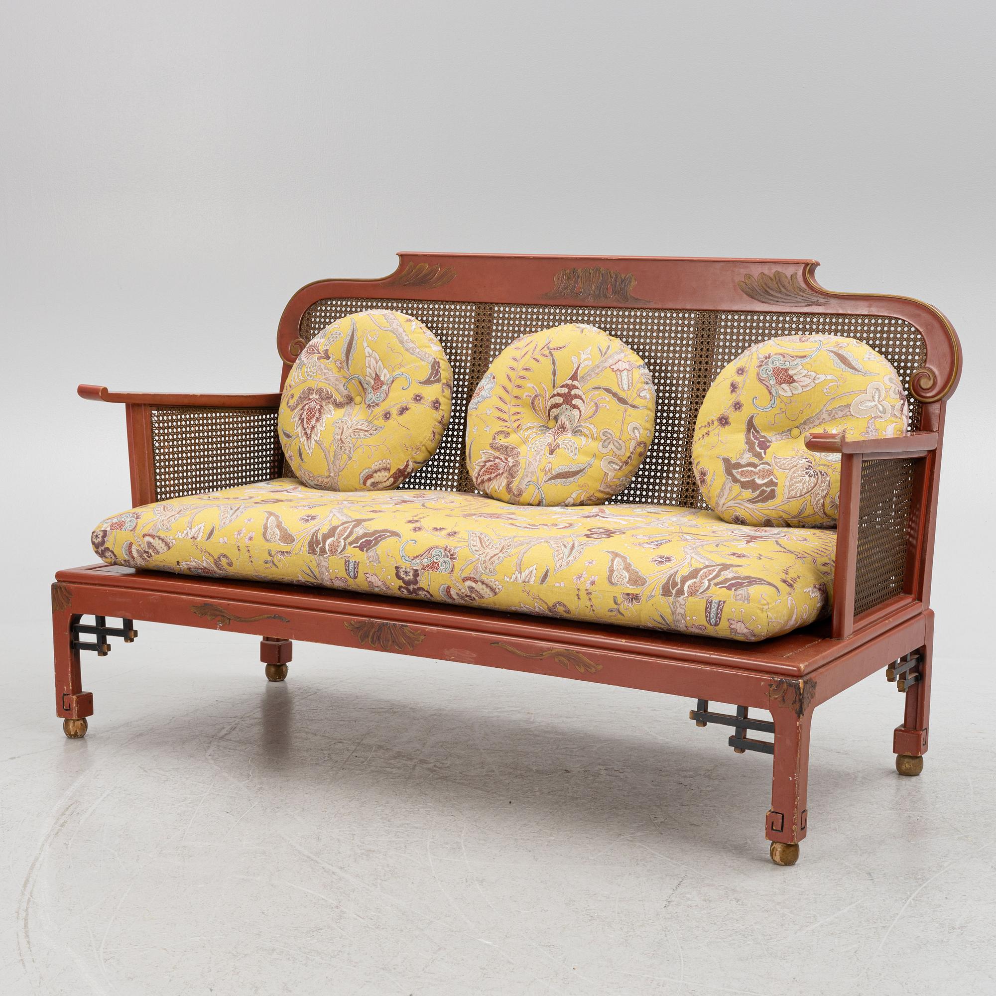 Elias Barup, sofa, armchair, and coffee table, Herbert Andersson's furniture workshops (Gärsnäs), 1930s.