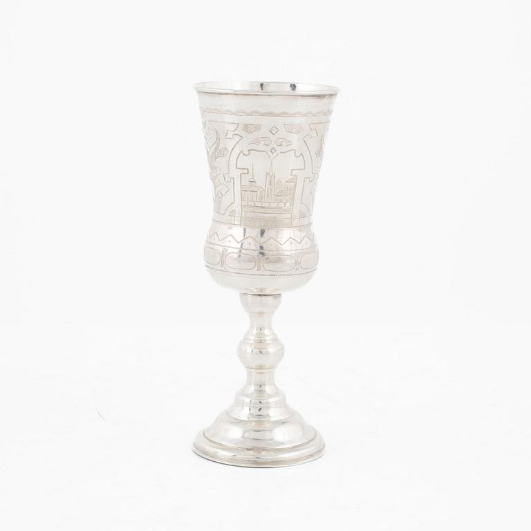 Champagnekalk, silver, Moskva 1881.