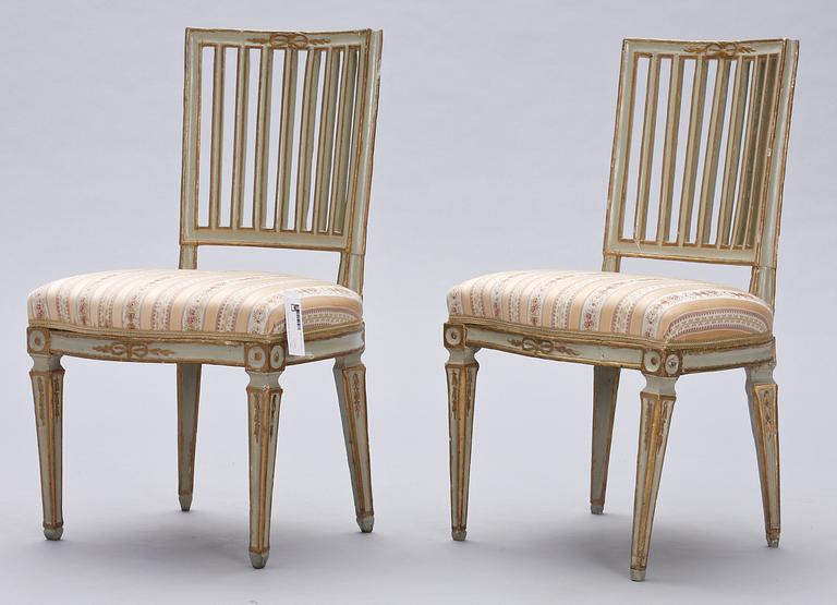 STOLAR, ett par Louis XVI, 1700-tal.