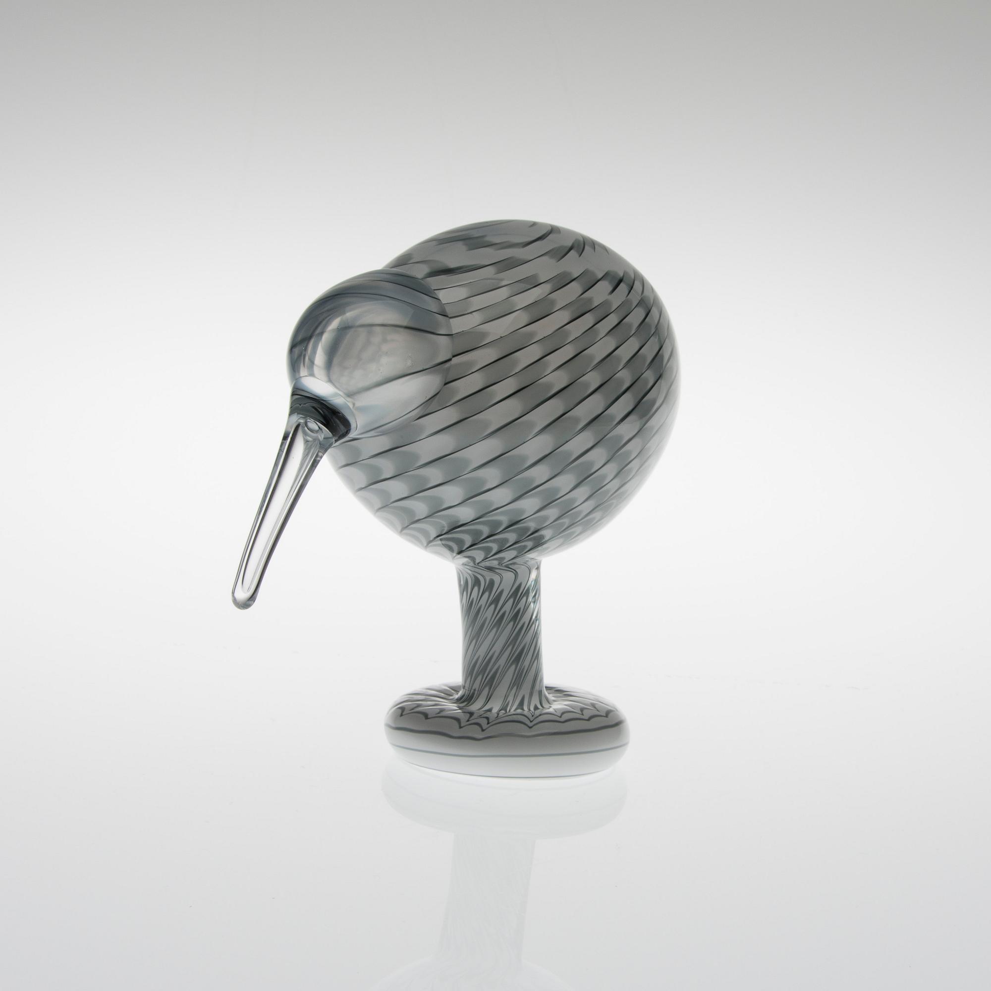 OIVA TOIKKA, LINTU, lasia, signeerattu ja numeroitu O. Toikka Nuutajärvi 362/5000.