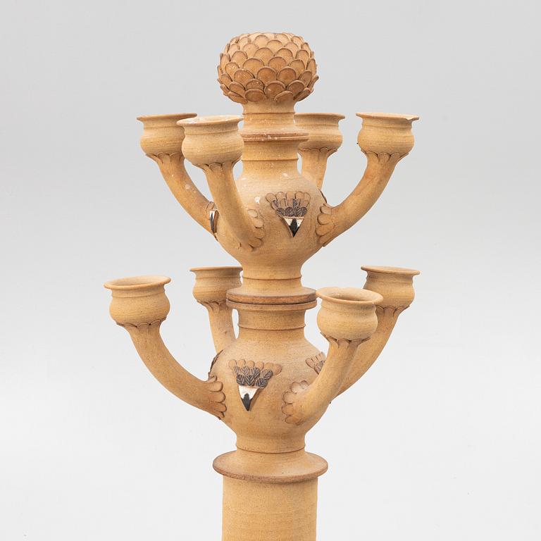 Eva & Olof Paradis, floor candelabra, Paradisverkstaden, Öland, 1989.