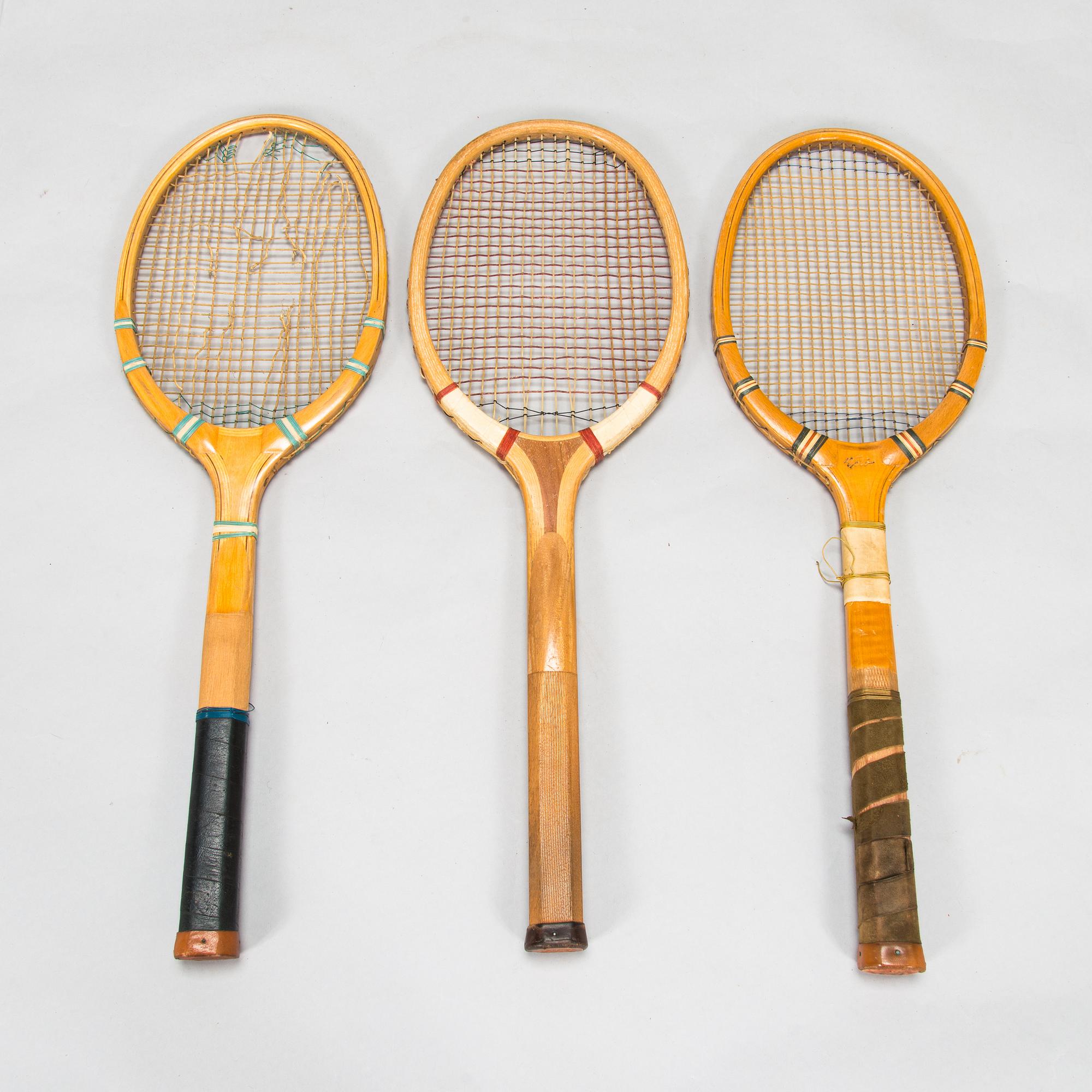 Tennismailoja, 3 kpl, Williams & Co, Paris och Karhu Urheilutarpeita Oy Sportartiklar Ab,