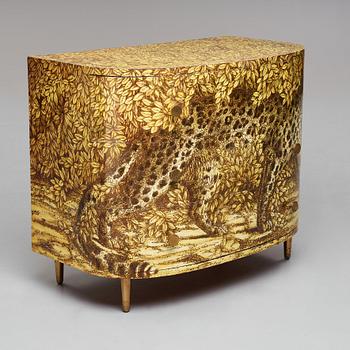 Piero Fornasetti, byrå, "Leopardo", Ateliers Fornasetti,  Milano, 1950-60-tal.