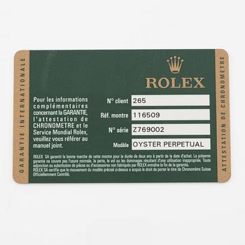 Rolex, Cosmograph, Daytona, "White Arabic Panda Dial", chronograph, ca 2007.