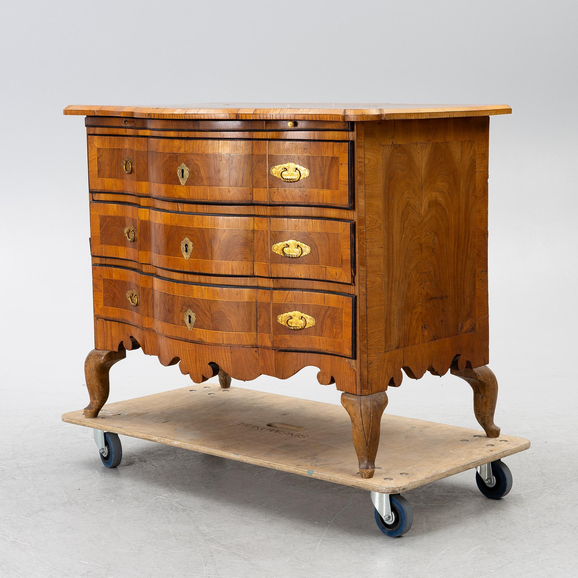 Byrå, senbarock, 1700-tal.