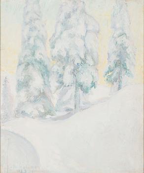 Antti Halonen, oil on board, signed and dated 1923.