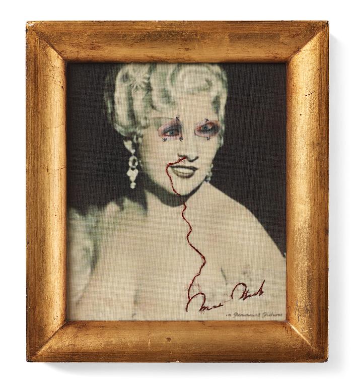 Francesco Vezzoli, "Ritratto Surrealista di Mae West (l'age d'or)".