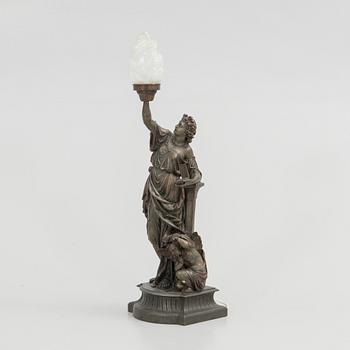 Table lamp, early 20th century.