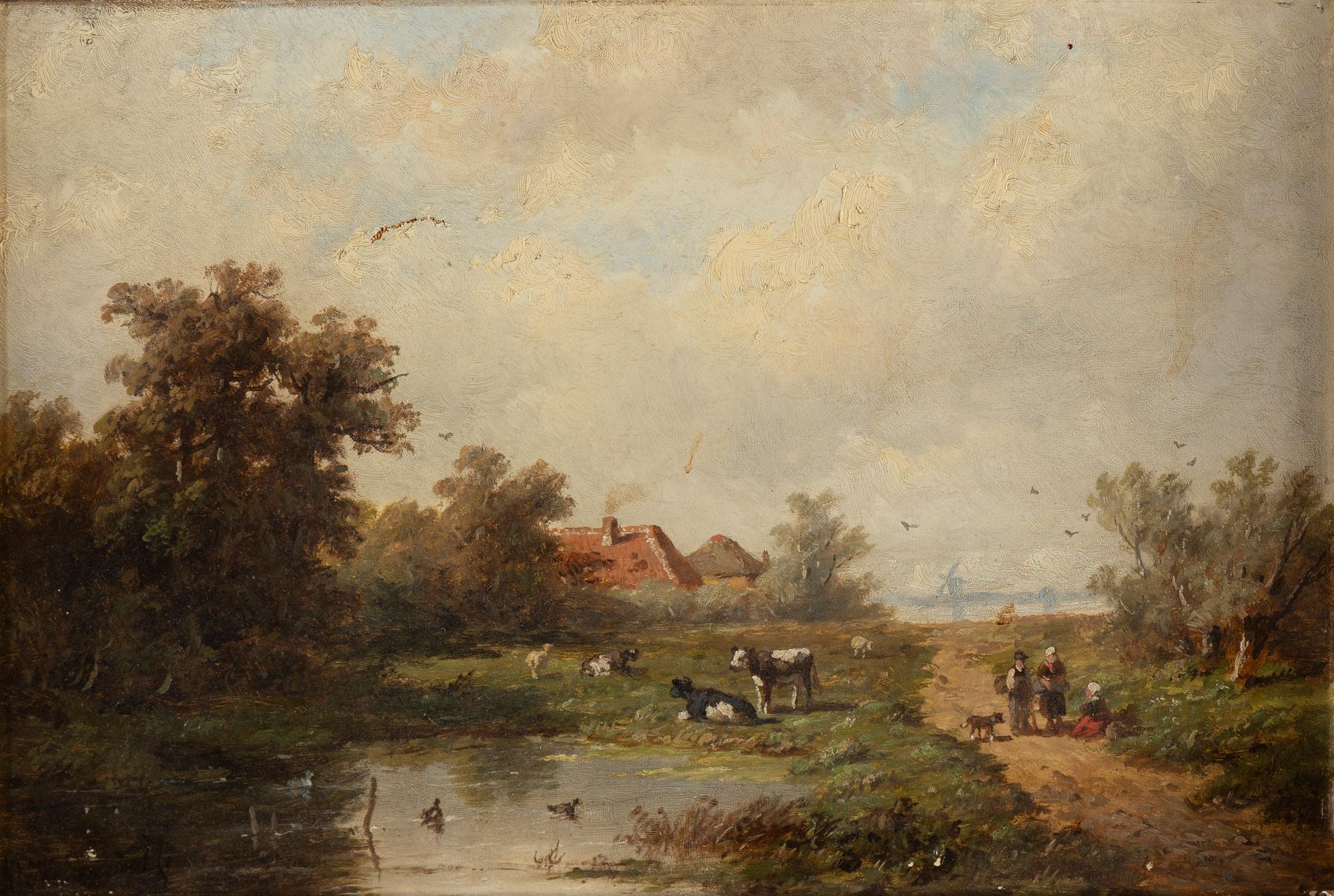 ANTHONIE JACOBUS VAN WIJNGAERDT, oil on canvas, signed.