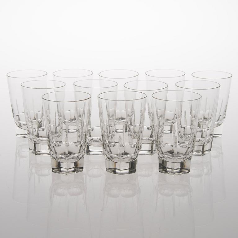 A 38-piece set of glassware from the first half of the 20th Century.