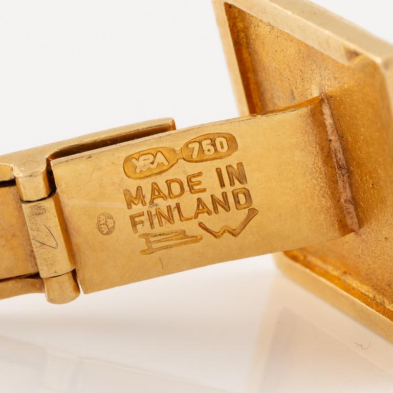Björn Weckström, cufflinks, a pair, "Ruta", 18K gold.