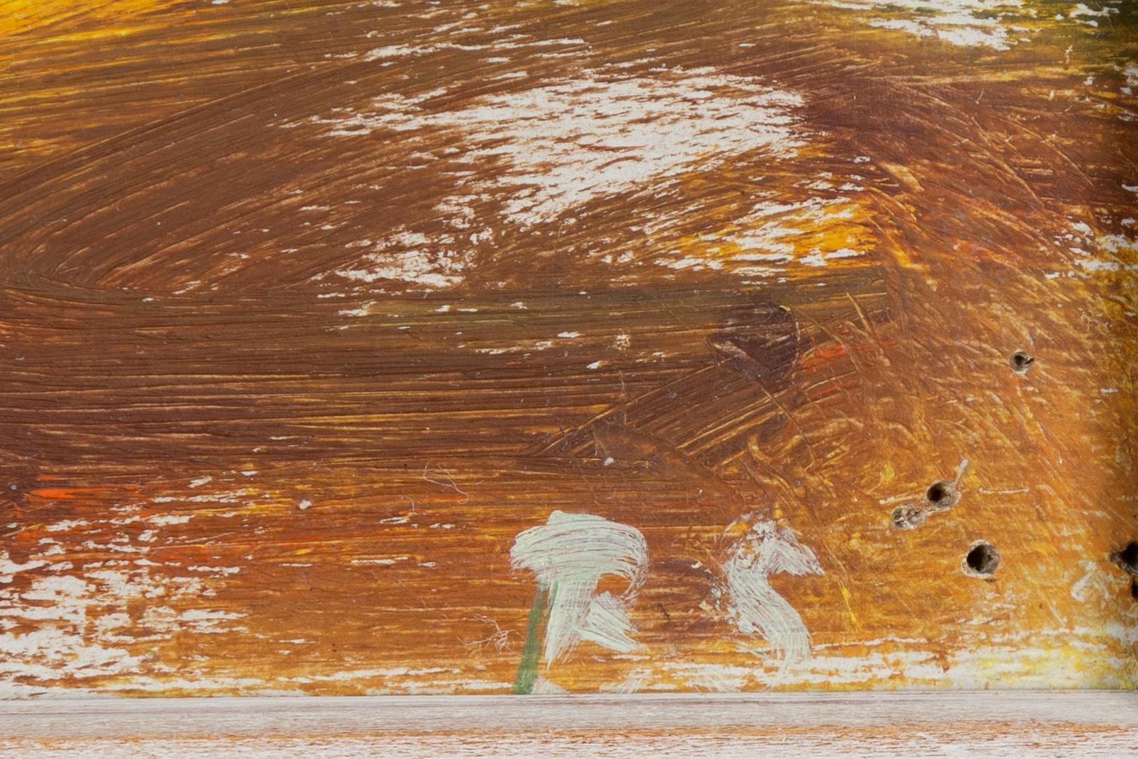 Birger Simonsson, oil on panel, signed BS.