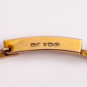 BJÖRN WECKSTRÖM, HALSBAND "Tundra", 14K guld, Lapponia 1965.