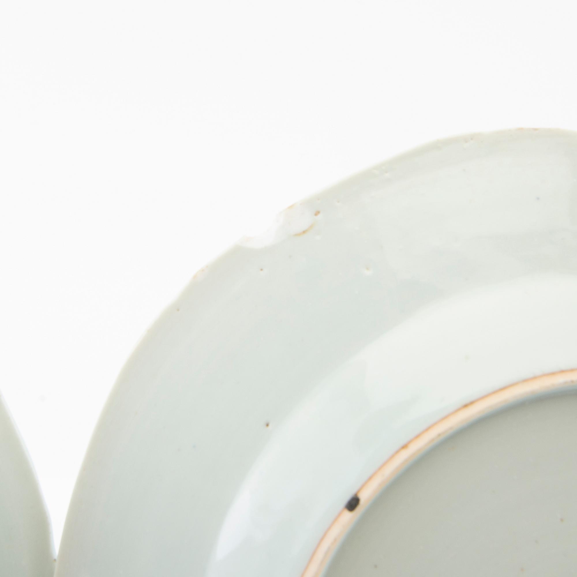 Plates 4 pcs China 19th century porcelain.
