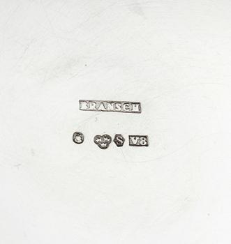 KAFFESERVIS, 3 delar, silver, Bransch, Stockholm 1947. Vikt ca 772 gram.