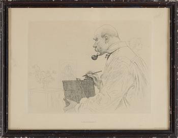 KOPPARSTICK, 4 st, Carl Larsson. 1900-talets början.
