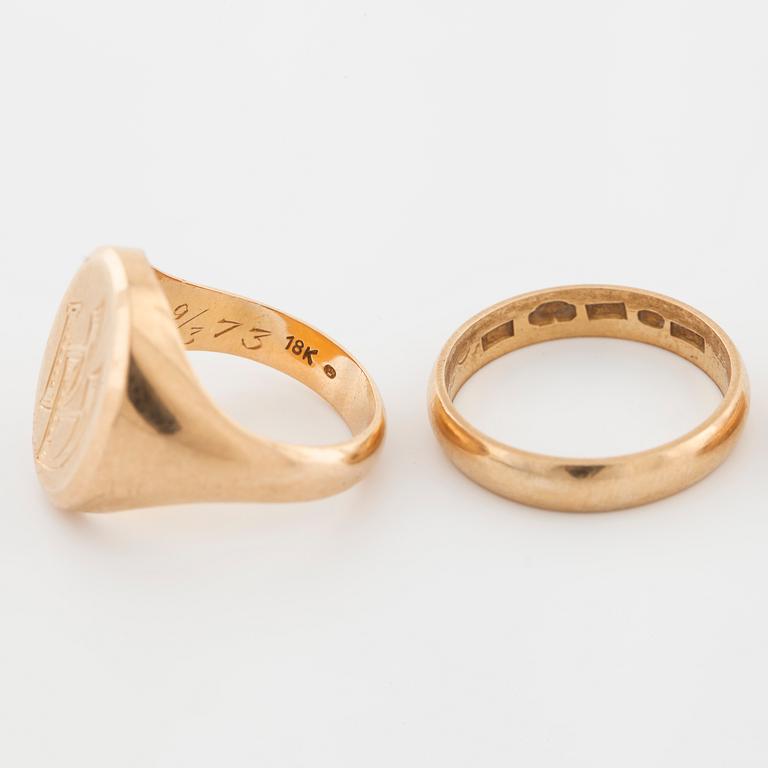RINGAR, 4 st, samt HÄNGE.