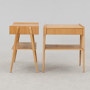 SÄNGBORD, ett par, AB Carlström & Co Möbelfabrik, 1950/60-tal.