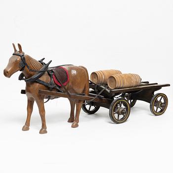 Horse-drawn carriage, 20th century.
