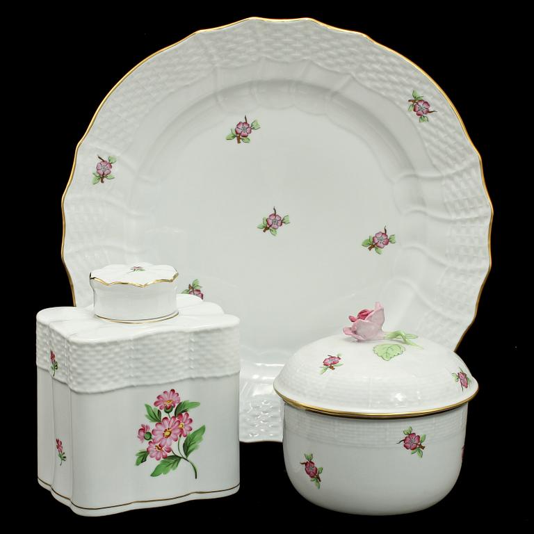 SERVISDELAR, 42 st, porslin, Herend, Ungern, 1900-tal.