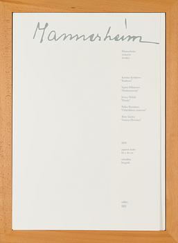 Grafikmapp, "Mannerheim", fem litografier, signerade och daterade 2008, numrerade 28/100.