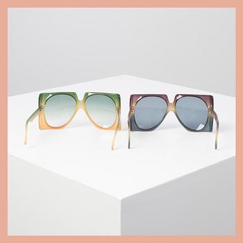 SUNGLASSES, two, Christian Dior.