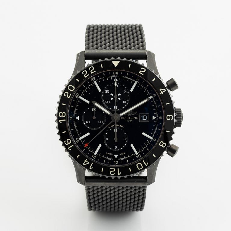 Breitling, Chronoliner, chronograph, wristwatch, 46 mm.