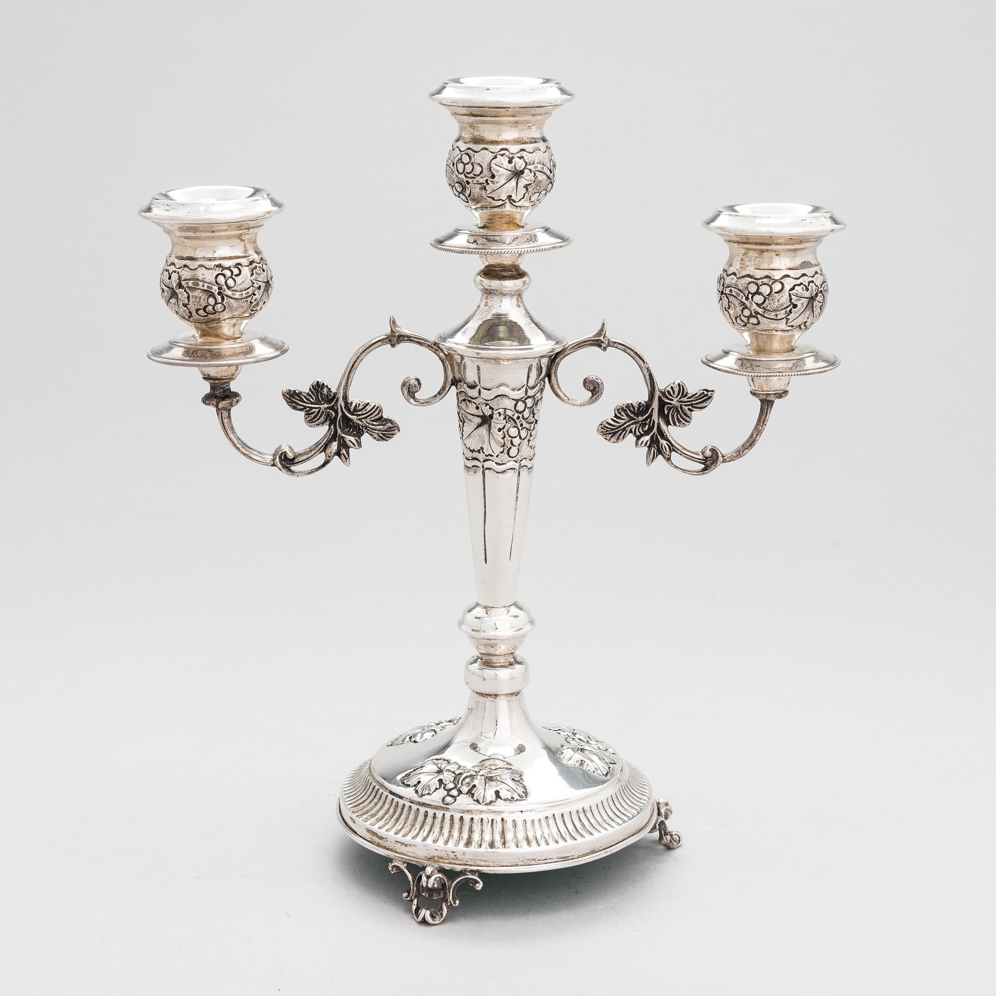 Kandelaber, sterlingsilver, Grekland 1900-talets mitt.